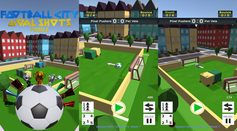 Football City Goal Shots Puzzle game screenshot 1